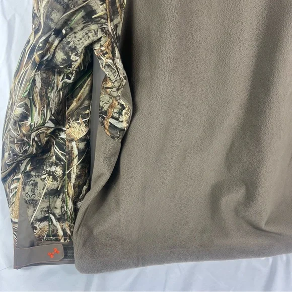 Under Armour Storm3 Cold Gear Realtree MAX-5Camo Half Zip Jacket Pullover - Picture 15 of 16